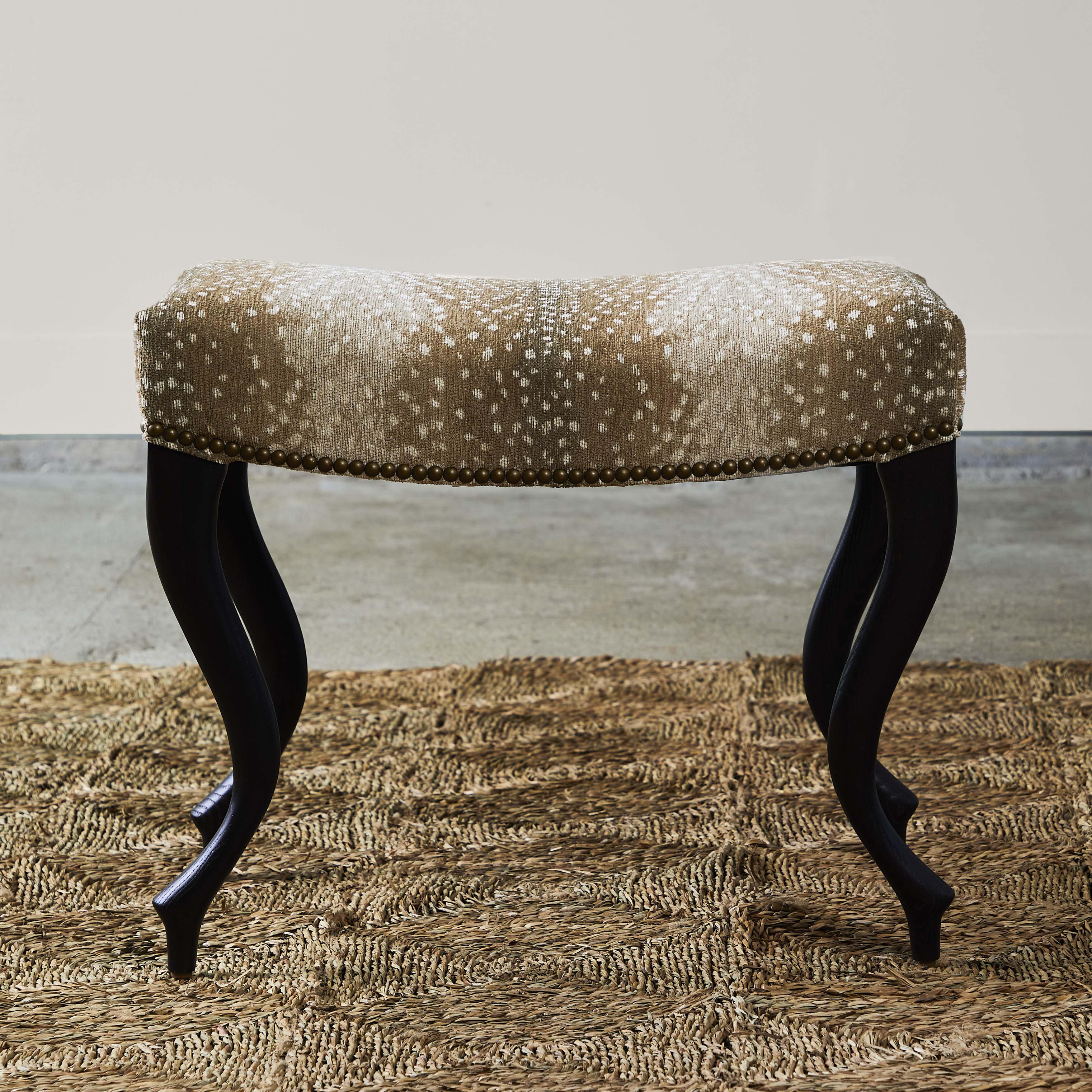 Leopard deals bench ottoman