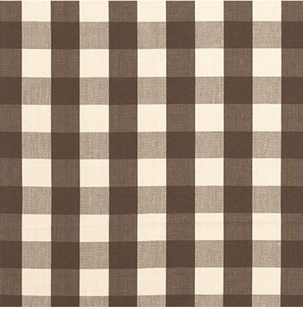 schumacher Throw Pillow 22" Brown Check Pillow